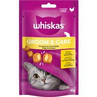 Whiskas Snacks Groom & Care - 45 g kyckling