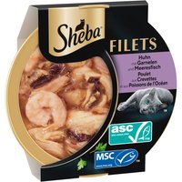 Ekonomipack: Sheba Fine Filets 32 x 60 g - Kyckling & räkor