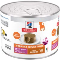 Hill's Science Plan Perfect Digestion Adult Small & Mini Mousse - Ekonomipack: Kalkon 24 x 200 g