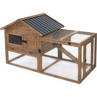 TIAKI kaninbur - Stabilt med integrerad fri körning: L 159,5 x B 80,4 x H 91,4 cm