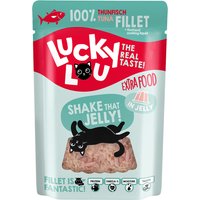 12x70g Extra Food filet de thon en gelée Lucky Lou nourriture humide pour chat