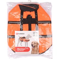 Gilet de sauvetage Flamingo, orange pour chien - taille L : longueur du dos 40 cm environ