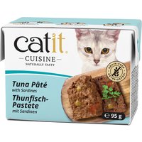 Lot Catit Cuisine Paté 24 x 95 g pour chat - thon, sardines