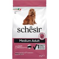 Schesir Dog Medium Adult med skinka - 3 kg