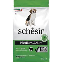 2 x 3 kg Schesir Medium Adult agneau pour chien