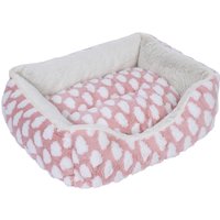 Lit douillet Fluffy zooplus Basics, rose, pour chien