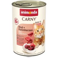 Lot animonda Carny Senior 24 x 400 g pour chat – bœuf, cœurs de dinde