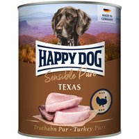 Happy Dog Sensible Pure 6 x 800 g - Texas (kalkon pur)
