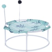 TIAKI solstol med palmträd och pompoms - Ø 45 x H 19 cm