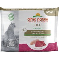 6x55g HFC Almo Nature, thon & poulet - Pâtée pour chat