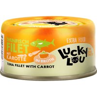 Lucky Lou Extra Food Filet i buljong 12 x 70 g - Tonfisk & morot