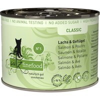 6x200g saumon, volaille Catz finefood - Nourriture pour Chat