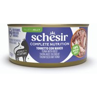 Schesir Complete Nutrition filé i gelé 6 x 140 g - Tonfisk med nötkött