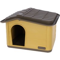 Kerbl Pet kattenhuis Paola Eco - honing / zwart: L 60 x B 51 x H 41 cm