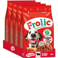 Frolic Complete med nötkött, morötter & spannmål - 6 kg (4 x 1,5 kg)