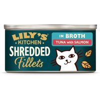 Lily's Kitchen Strimlade filéer för katter 24 x 70 g - Tonfisk & Lax