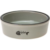 Karlie kattskål i keramik, grå - 200 ml, Ø 12 cm