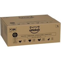 84x85g Whiskas 1+ Adult Zakjes Gevogeltegerechten in Gelei Natvoer voor Katten