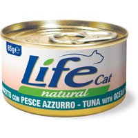 24x85g Life Cat Natural adulte thon avec poisson de mer nourriture humide pour chat
