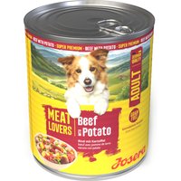 Lot économique 24x800g Josera Meatlovers Menu Bœuf & Patate pâtée pour chien