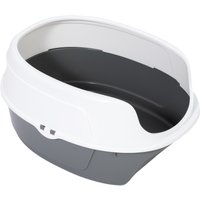 zooplus Basics Cat Litter Tray - Grey /White