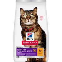 1,5kg Adult 1+ Sensitive Stomach & Skin Kip Hill's Science Plan Kattenvoer