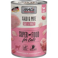 Økonomipakke: 24 x 400 g MAC's Cat - Kalv & Kalkun