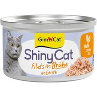 GimCat ShinyCat 6 x 70 g Boîtes pour chat - poulet
