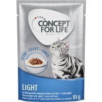 24x85g Light Cats en sauce Concept for Life - Pâtée pour chat