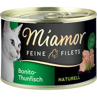 Miamor Fine Filets Naturelle 6 x 156 g - Bonito-tonfisk