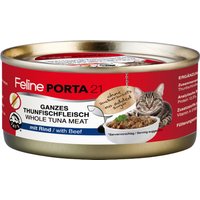 24x156g Feline Porta 21, thon, bœuf - Pâtée pour chat
