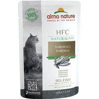 12x55g Almo Nature HFC Natural Plus sardines - Pâtée pour chat