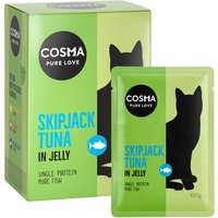 12x100g Cosma Original en gelée thon Skipjack - Pâtée pour chat