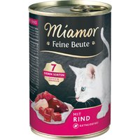 24 x 400g de bœuf Miamor Proies fines nourriture humide pour chats