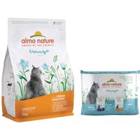 Sparpris! 2 kg Almo Nature Holistic Urinary + 6 x 70 g passande våtfoder - 2 kg kyckling + 6 x 70 g fisk & kyckling