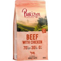400g Purizon Adult bœuf, poulet sans céréales - Croquettes pour chat
