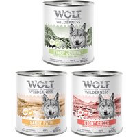 6x800g Adult "Expedition" Mixpakket (3 smaken) Wolf of Wilderness Hondenvoer