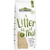 30L Litière agglomérante Greenwoods en fibres végétales pour chat
