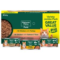Natures Menu Especially For Cats Wet Adult Cat Food Pate Multipack 48 X 85G Tins