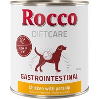 12x800g Rocco Diet Care Gastro Intestinal poulet, panais - Pâtée pour chien