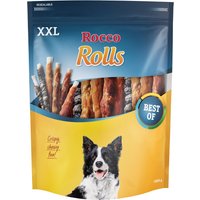 Rocco Rolls Pack XXL Bâtonnets à mâcher pour chien - lot mixte : filet de poulet, filet de poulet, poisson 1kg
