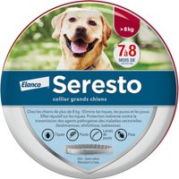 Seresto® Grand chien >8 kg 70cm - Collier antiparasitaire pour tiques, puces et poux