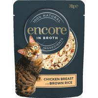 Encore 16 x 70 g sachets pour chat - blanc de poulet, riz complet