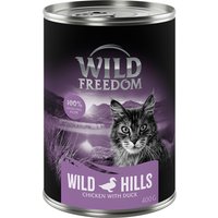 6x400g Adult Wild Hills canard, poulet Wild Freedom - Pâtée pour chat