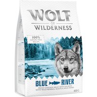 Wolf of Wilderness Adult "Blue River" lax & färsk kyckling - spannmålsfritt - 400 g