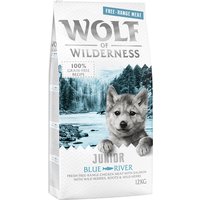 Wolf of Wilderness Junior Blue River poulet élevé en liberté, saumon pour chiot - 12 kg