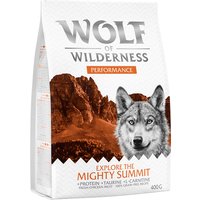 400g Wolf of Wilderness "Explore The Mighty Summit" Performance sans céréales