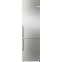 BOSCH Serie 4 Freistehende Kühl-Gefrier-Kombination mit Gefrierbereich unten 203 x 60 cm Inox, Total No Frost