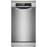 BOSCH Serie 6 Freistehender Geschirrspüler 45 cm Gebürsteter Stahl mit Anti-Fingerprint