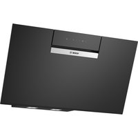 BOSCH Serie 4 Umluft-Wandhaube 80 cm Klarglas schwarz bedruckt, Schwarz